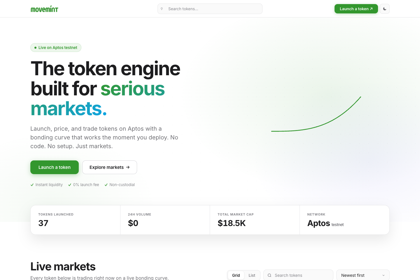 MoveMint landing page preview